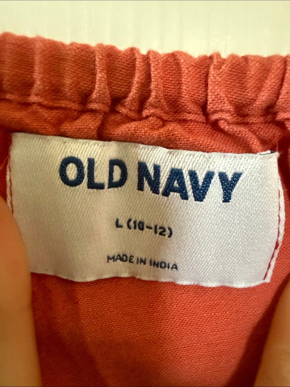 Old Navy Rust Coral Sleeveless Cotton Romper